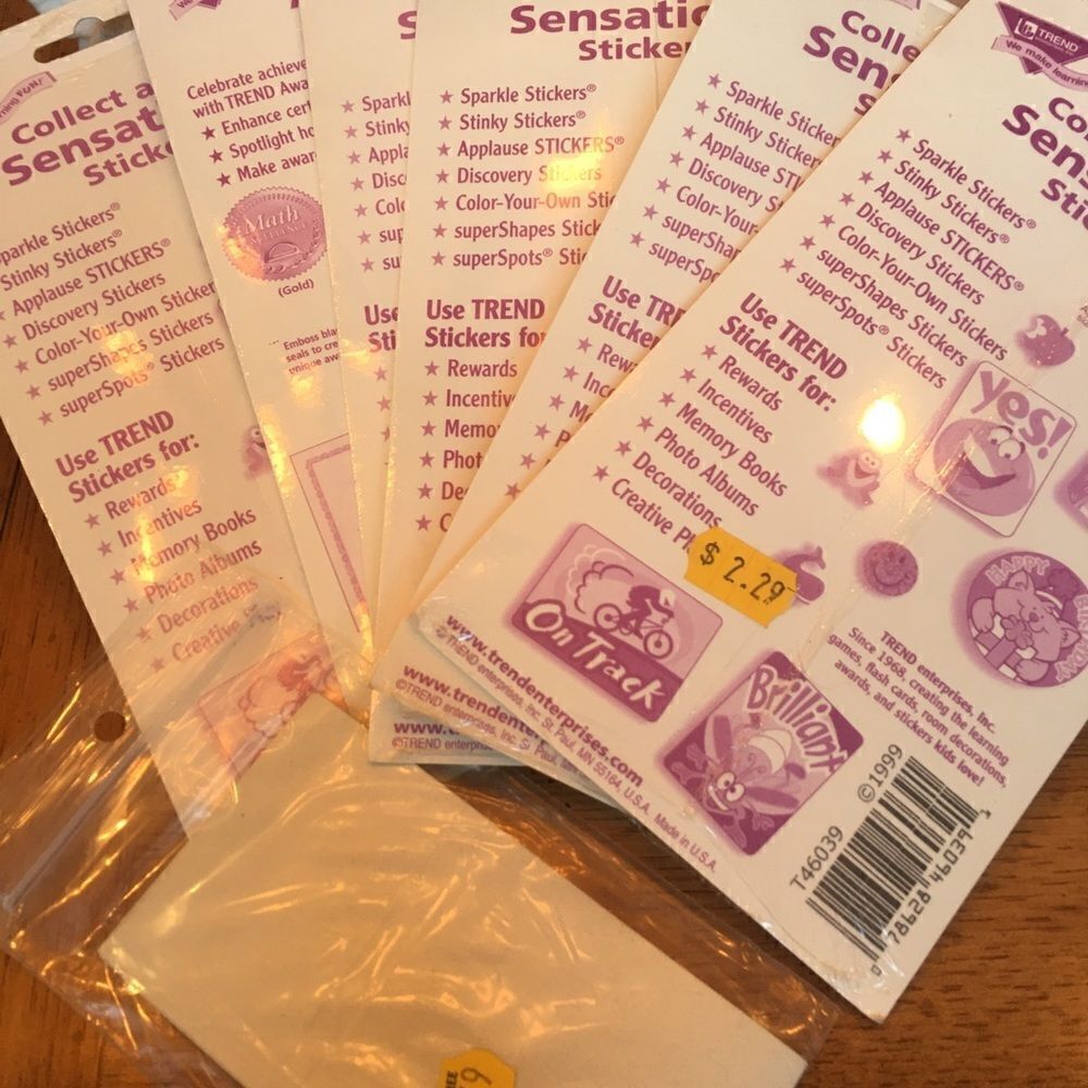 PACKS OF Stickers Plus Large Embossed Accomplished - Picture 2 of 16